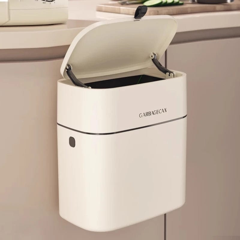 Poubelle cuisine de porte Gabano | Poubellissima Blanc / 25.5x28.3cm