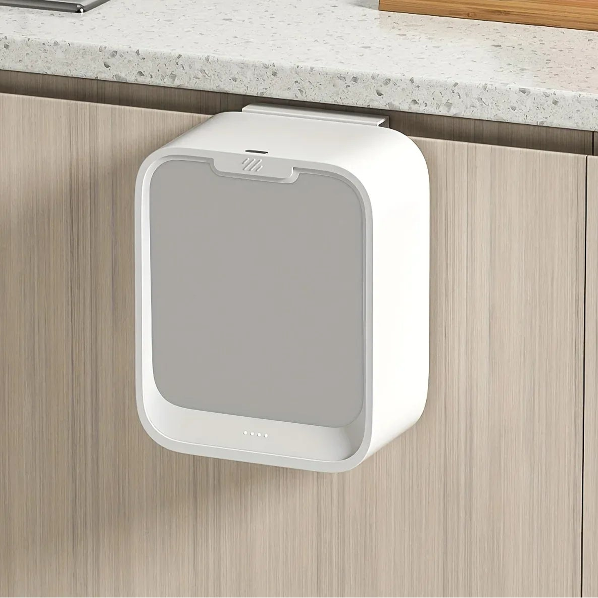 Poubelle cuisine murale Tiana | Poubellissima Gris / 7L