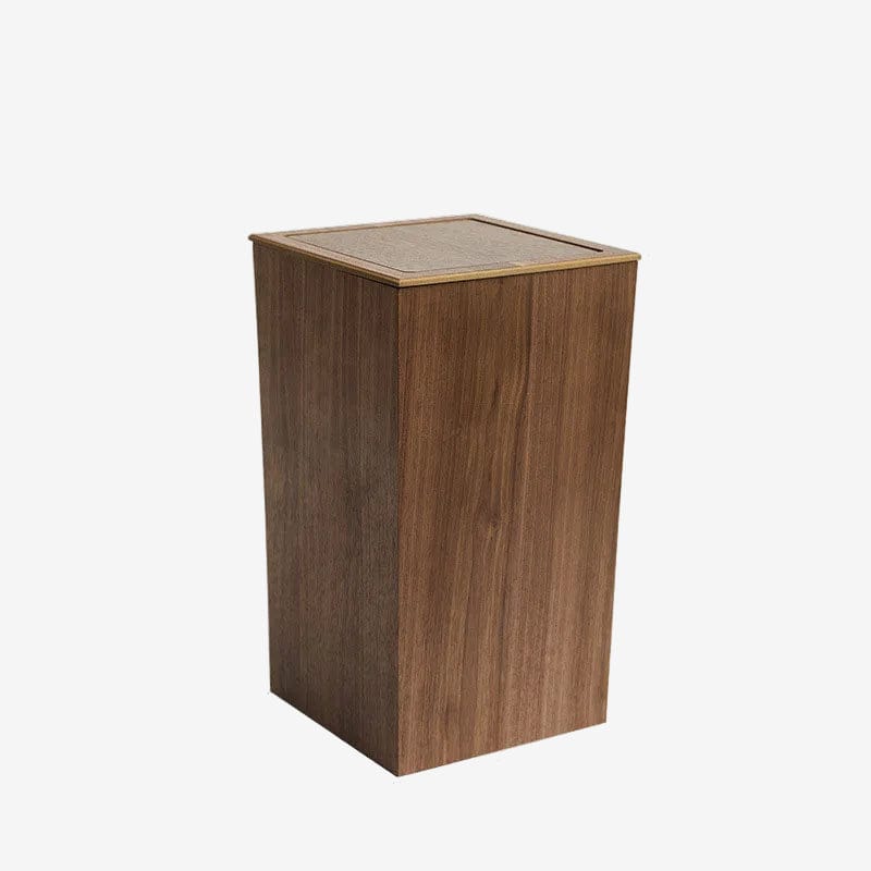 Poubelle de bureau nordique Bosco | Poubellissima Bois foncé / 23.4x24.4x40.6cm