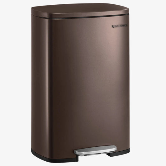 Poubelle de Cuisine 50L à Pédale Bruna | Poubellisima Marron / 50L
