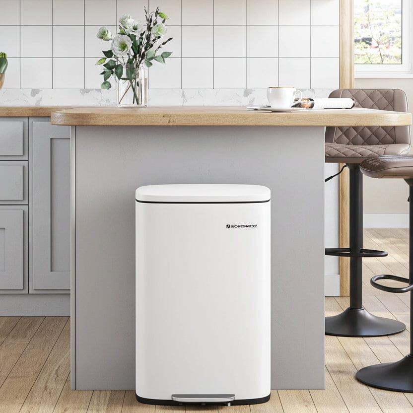 Poubelle de Cuisine 50L à pédale | Poubellissima Marron / 50L