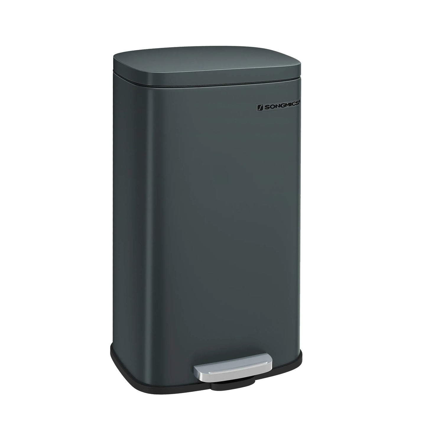 Poubelle de cuisine Ã  pÃ©dale 30L <br> Tiziana gris foncÃ© / france