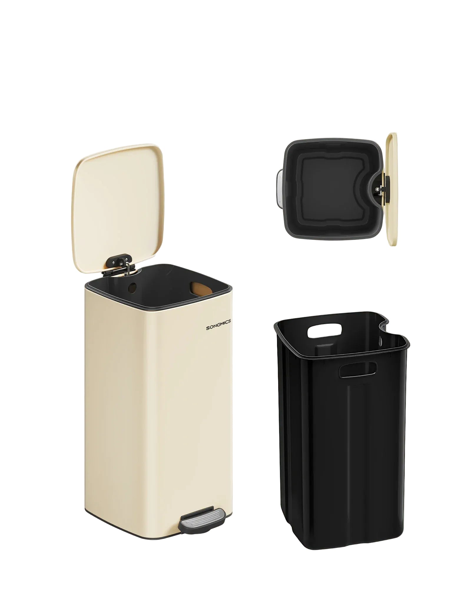 Poubelle de cuisine Ã  pÃ©dale 30L <br> Umberta