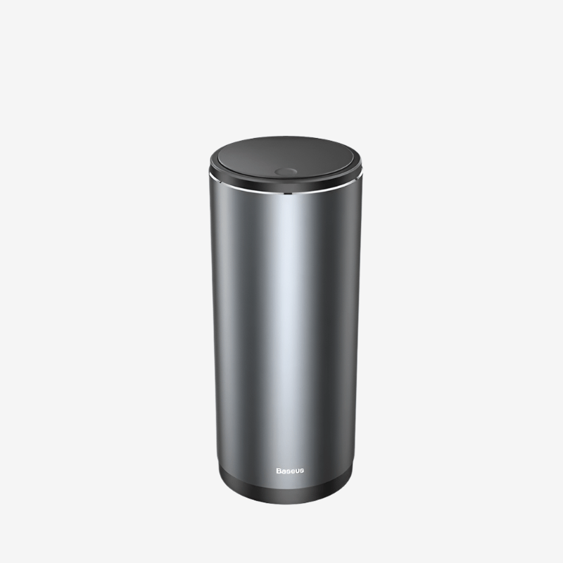 Poubelle de voiture metal Amanzio | Poubellisima Gris Foncé + 30 sacs