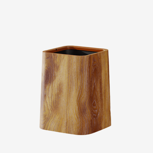 Poubelle deco effet bois Domestica Media | Poubellisima Bois mixte / 29.5x23cm