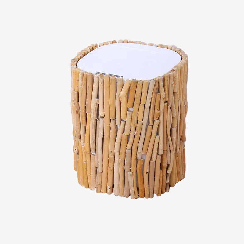 Poubelle décor bois Bali | Poubellissima 16L