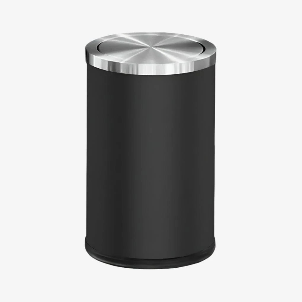 Poubelle design cuisine Ebano | Poubellisima Noir/Argent / 9L