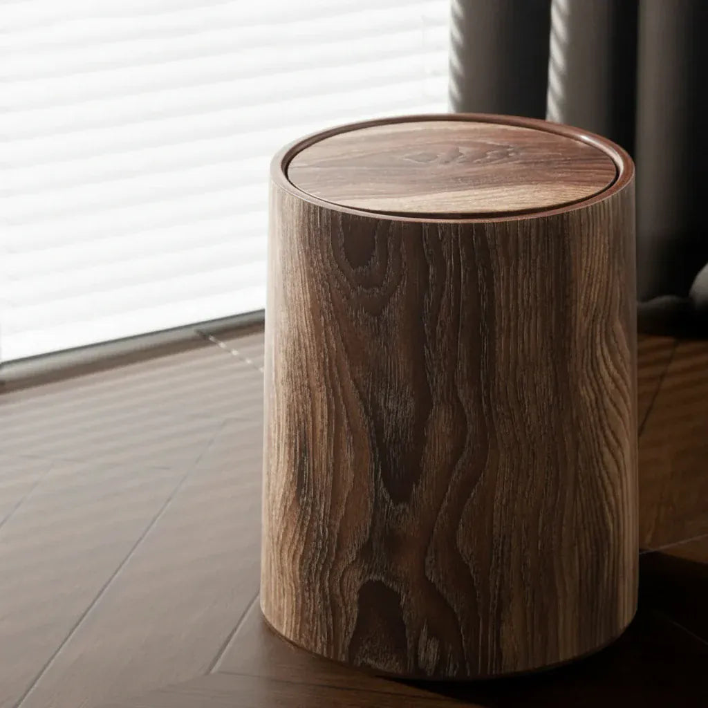 Poubelle effet bois Alba | Poubellissima