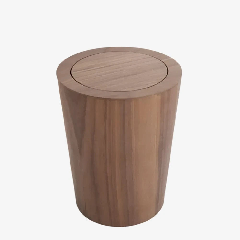 Poubelle en bois avec couvercle Decio| Poubellisima Bois foncé / 9L