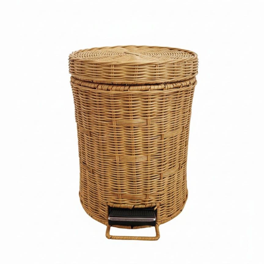 Poubelle en rotin Artigianale | Poubellissima Brin clair / 5L