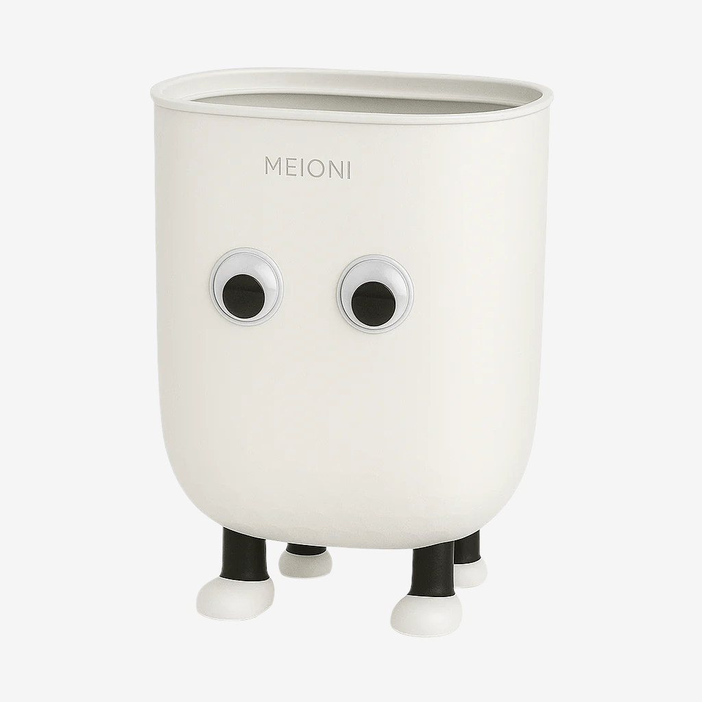 Poubelle funny Meioni | Poubellisima Blanc / 10L