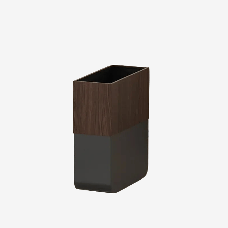 Poubelle imitation bois Tila | Poubellissima 8L Marron / 8-15L