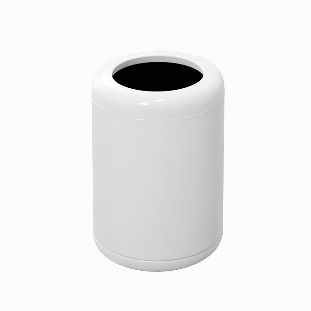 Poubelle inox design Adela | Poubellissima Blanc / 8L