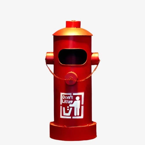 Poubelle metal retro Vanna | Poubellisima Rouge / 87x37cm