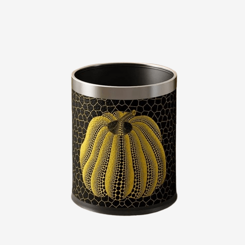 Poubelle metal Zucca | Poubellisima Noir/Argent / 10L