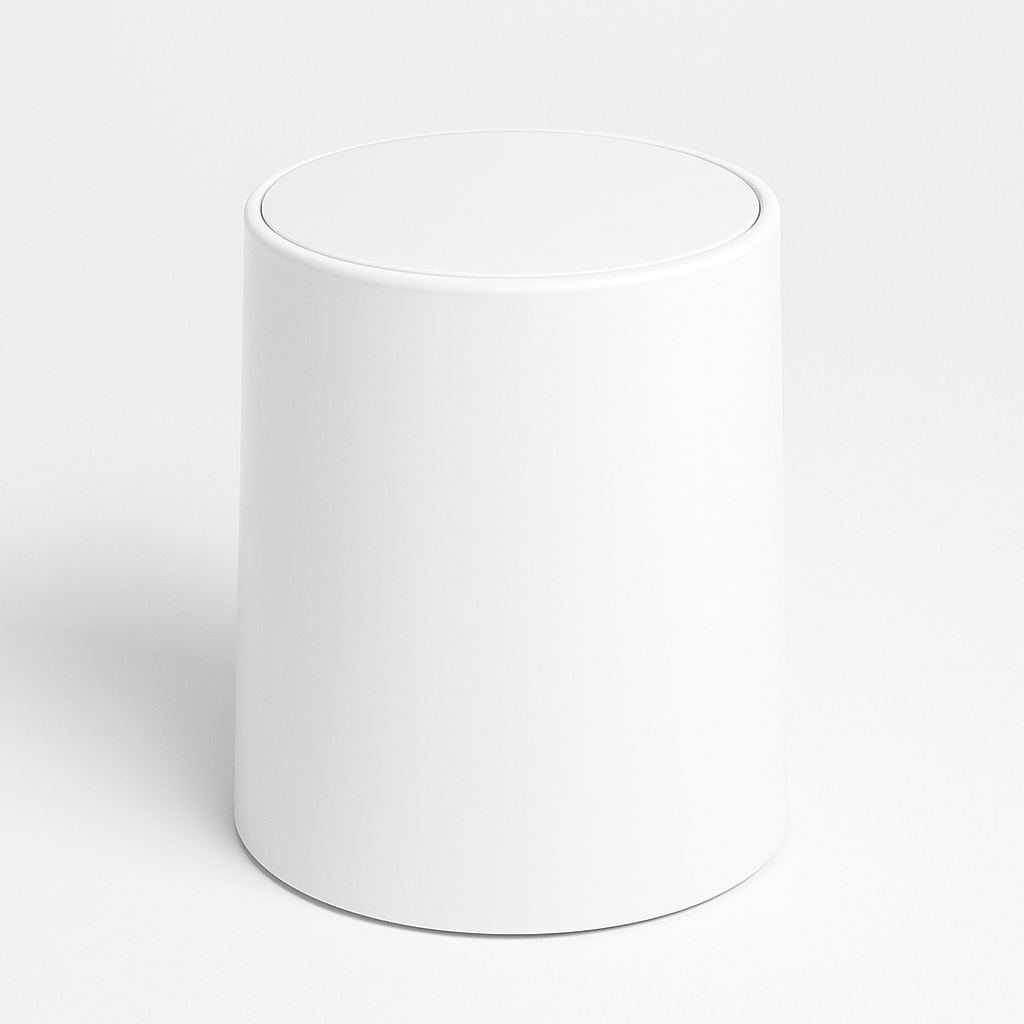 Poubelle moderne 10L Nuda | Poubellissima Blanc / 10L