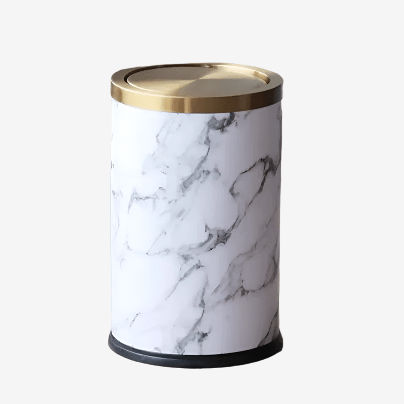 Poubelle moderne design Valda | Poubellisima Blanc / 9L