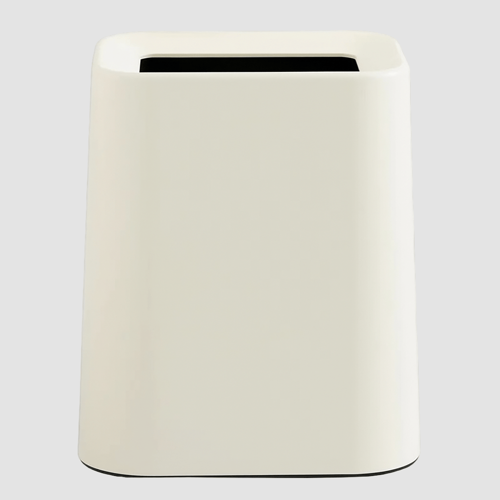 Poubelle nordique carrée Johan | Poubellissima Blanc / 15L