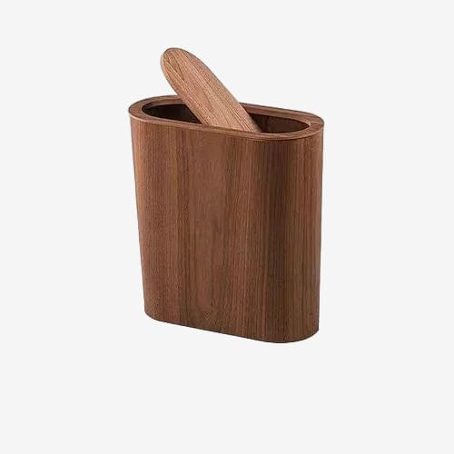 Poubelle nordique Tania | Poubellissima Bois noix / 13x33x34cm