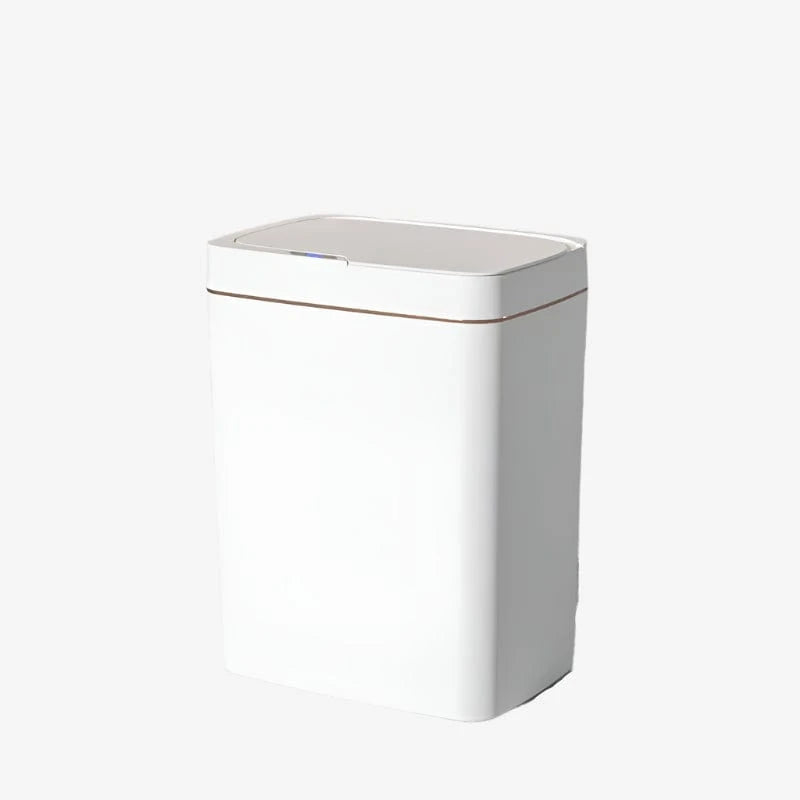 Poubelle salle de bain Sensuale grande | Poubellisima Blanc-Or / 18L