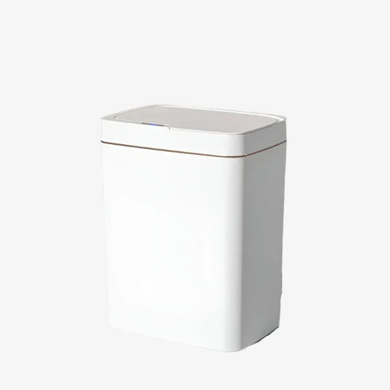 Poubelle salle de bain Sensuale grande | Poubellissima Blanc/Or / 18L