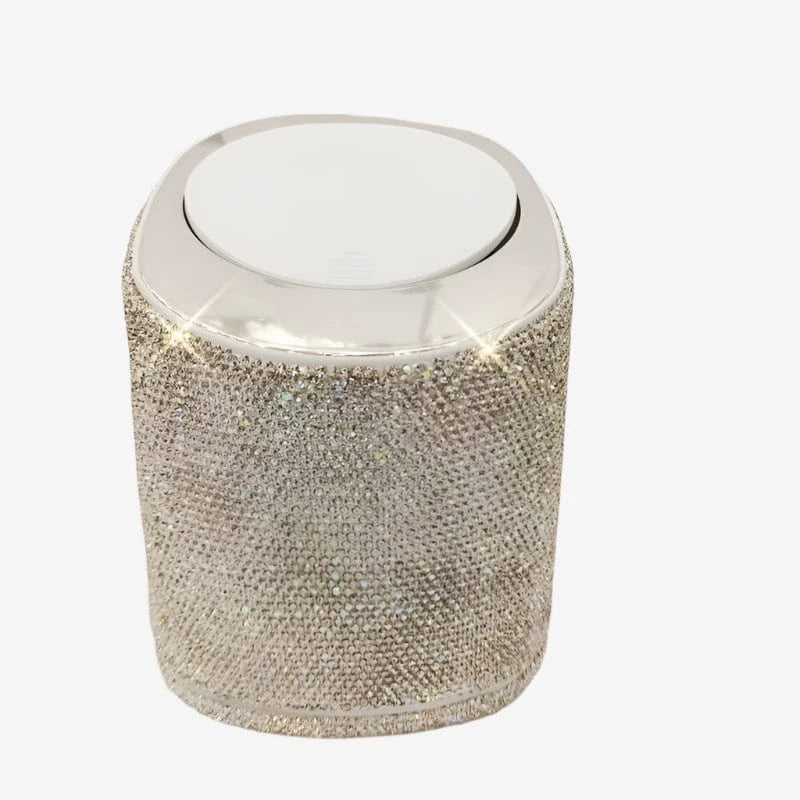 Poubelle strass Stella | Poubellisima Blanc