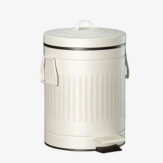 Poubelle style industriel Nerio | Poubellisima Blanc / 5L