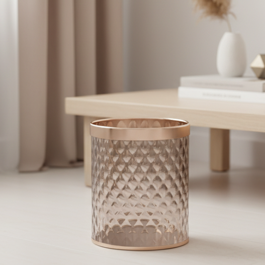 Poubelle transparente Stile | Poubellissima Champagne / 10L