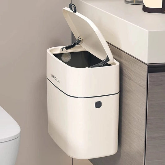 Poubelle wc murale Saverio | Poubellissima Blanc / 25.5x28.3cm